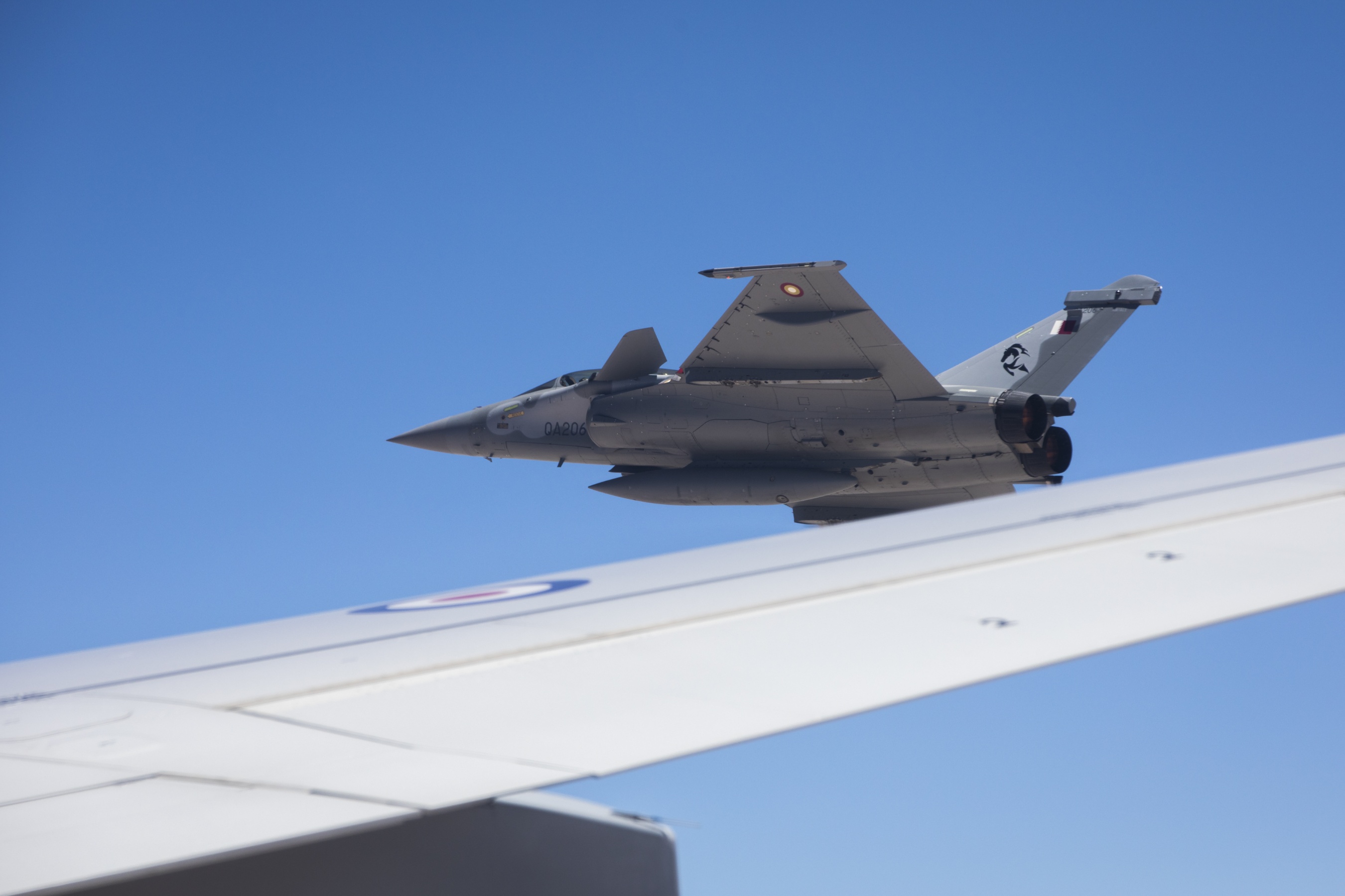 Typhoon in flight.
